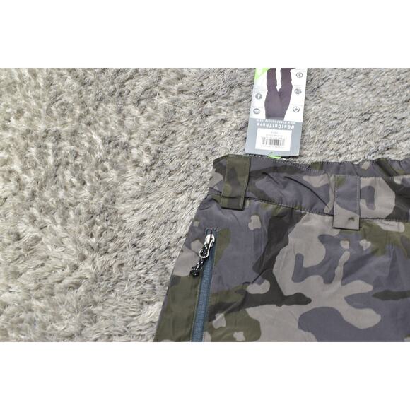 Free Country Men's 2XL Green Camouflage Ski Snow Pants Polyester Zip NWT - Picture 3 of 9